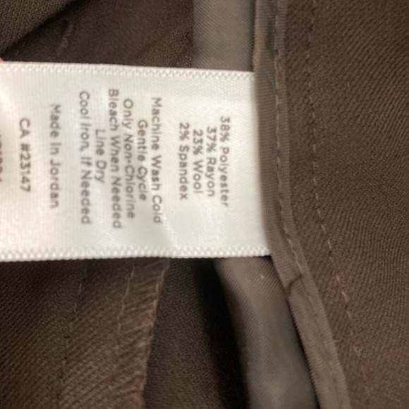 Talbots NWT 10P Brown Dress Pants - Picture 2 of 6